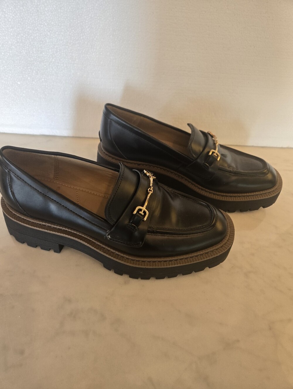 New/Like New Samuel Edelman Lug Loafers 7M